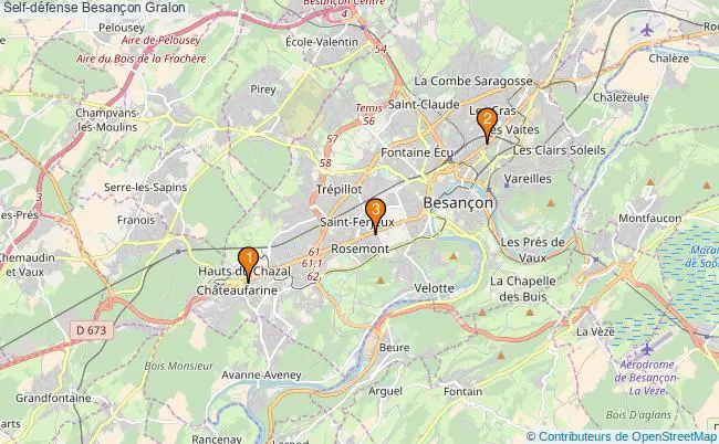 plan Self-défense Besançon Associations self-défense Besançon : 3 associations