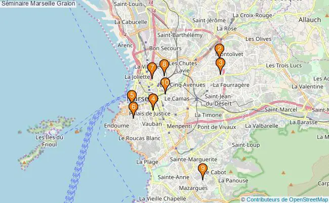 plan Séminaire Marseille Associations séminaire Marseille : 13 associations