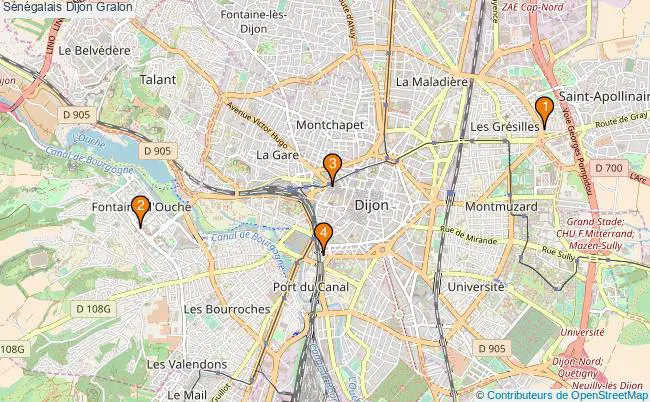 plan Sénégalais Dijon Associations Sénégalais Dijon : 4 associations