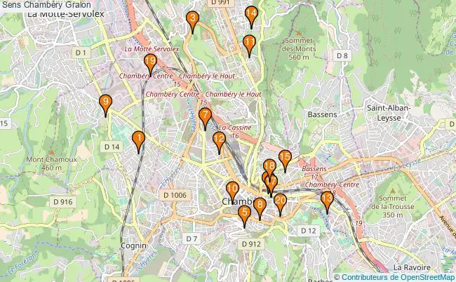 plan Sens Chambéry Associations Sens Chambéry : 21 associations