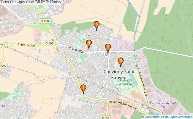 plan Sens Chevigny-Saint-Sauveur Associations Sens Chevigny-Saint-Sauveur : 5 associations