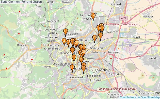plan Sens Clermont-Ferrand Associations Sens Clermont-Ferrand : 34 associations