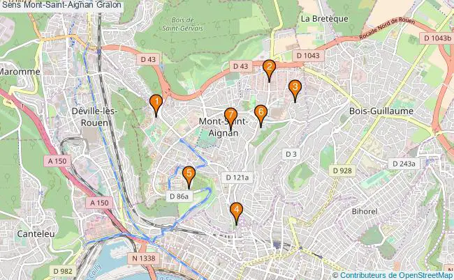 plan Sens Mont-Saint-Aignan Associations Sens Mont-Saint-Aignan : 8 associations