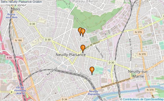 plan Sens Neuilly-Plaisance Associations Sens Neuilly-Plaisance : 4 associations