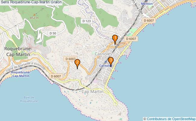 plan Sens Roquebrune-Cap-Martin Associations Sens Roquebrune-Cap-Martin : 3 associations