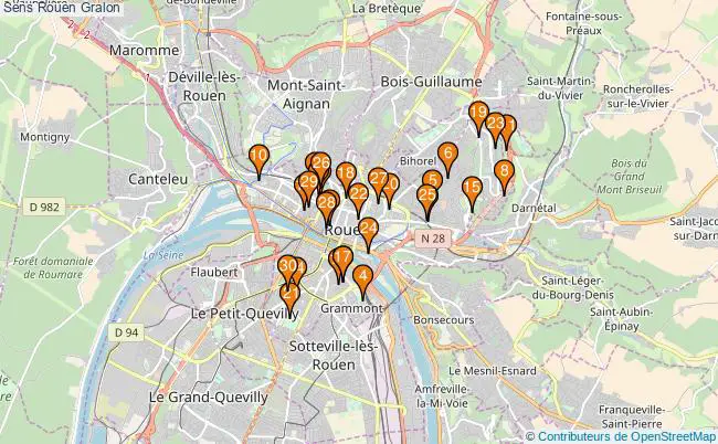 plan Sens Rouen Associations Sens Rouen : 34 associations