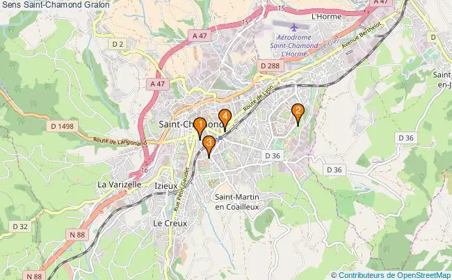plan Sens Saint-Chamond Associations Sens Saint-Chamond : 4 associations