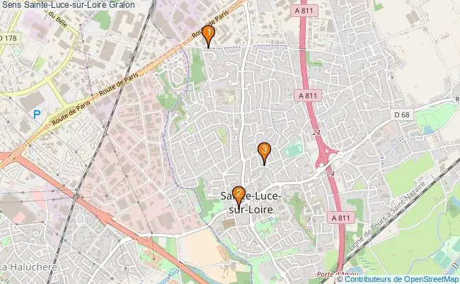 plan Sens Sainte-Luce-sur-Loire Associations Sens Sainte-Luce-sur-Loire : 3 associations