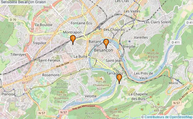 plan Sensibilité Besançon Associations Sensibilité Besançon : 3 associations