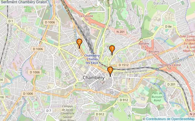 plan Sentiment Chambéry Associations Sentiment Chambéry : 4 associations