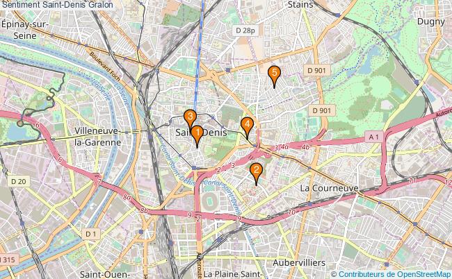 plan Sentiment Saint-Denis Associations Sentiment Saint-Denis : 9 associations