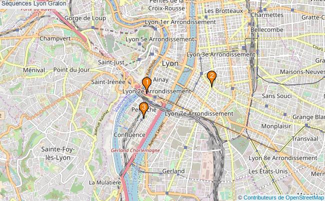 plan Séquences Lyon Associations Séquences Lyon : 4 associations