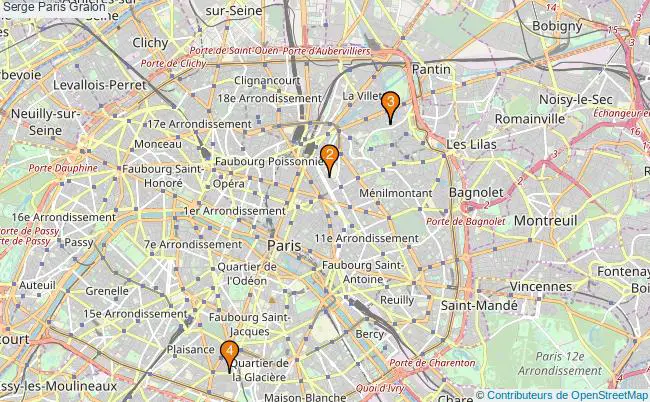 plan Serge Paris Associations serge Paris : 8 associations