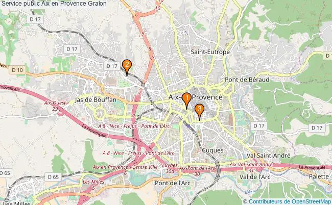 plan Service public Aix en Provence Associations Service public Aix en Provence : 4 associations