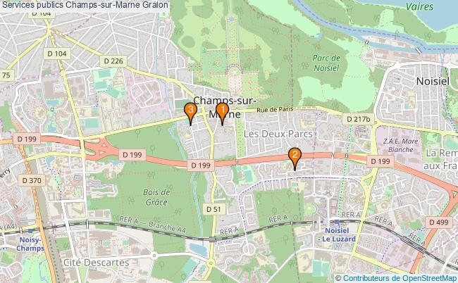 plan Services publics Champs-sur-Marne Associations services publics Champs-sur-Marne : 3 associations