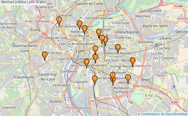 plan Services publics Lyon Associations services publics Lyon : 19 associations