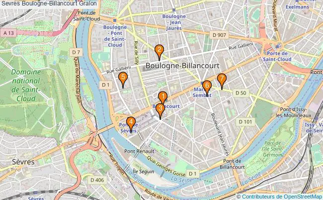 plan Sevrés Boulogne-Billancourt Associations sevrés Boulogne-Billancourt : 7 associations