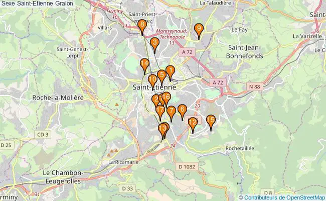 plan Sexe Saint-Etienne Associations sexe Saint-Etienne : 19 associations