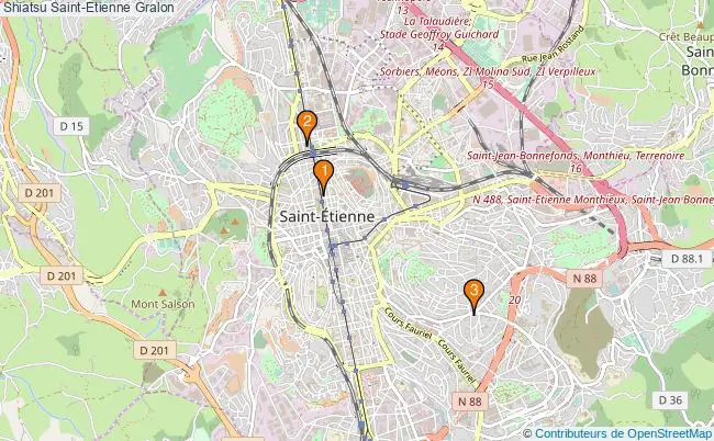 plan Shiatsu Saint-Etienne Associations Shiatsu Saint-Etienne : 5 associations