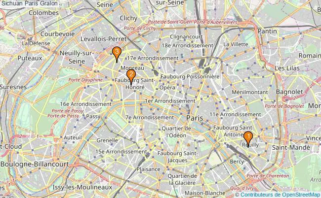 plan Sichuan Paris Associations Sichuan Paris : 3 associations