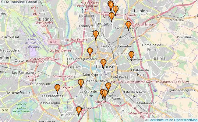 plan SIDA Toulouse Associations SIDA Toulouse : 17 associations