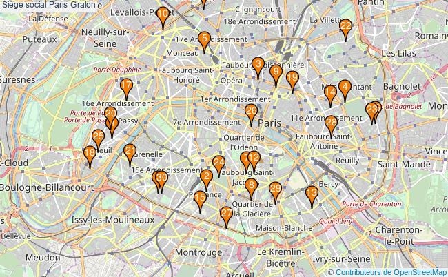 plan Siège social Paris Associations siège social Paris : 40 associations