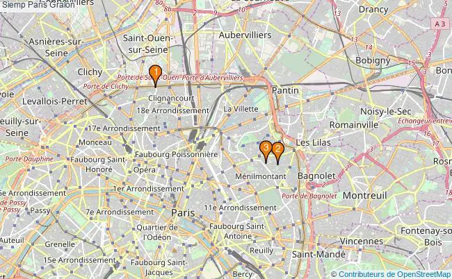 plan Siemp Paris Associations siemp Paris : 3 associations