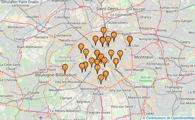plan Simulation Paris Associations simulation Paris : 28 associations