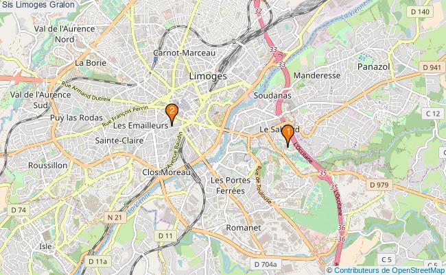 plan Sis Limoges Associations sis Limoges : 3 associations