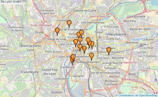 plan Sis Lyon Associations sis Lyon : 16 associations