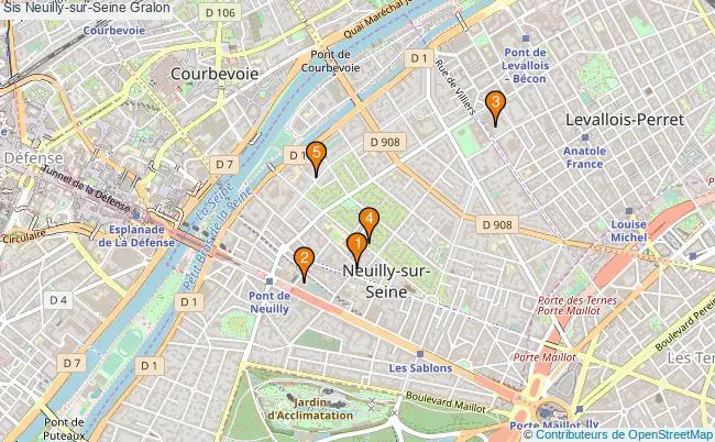 plan Sis Neuilly-sur-Seine Associations sis Neuilly-sur-Seine : 5 associations