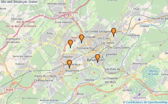 plan Site web Besançon Associations Site web Besançon : 5 associations