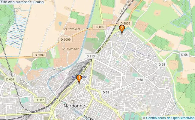 plan Site web Narbonne Associations Site web Narbonne : 3 associations