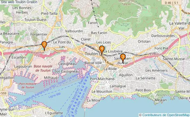 plan Site web Toulon Associations Site web Toulon : 4 associations
