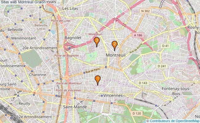 plan Sites web Montreuil Associations sites web Montreuil : 3 associations