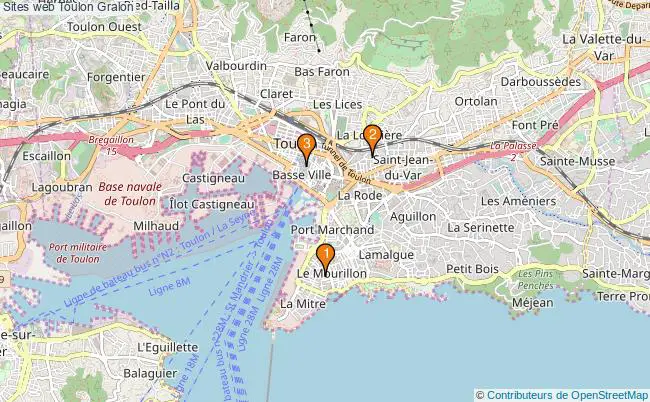plan Sites web Toulon Associations sites web Toulon : 4 associations