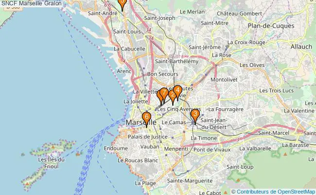 plan SNCF Marseille Associations SNCF Marseille : 8 associations