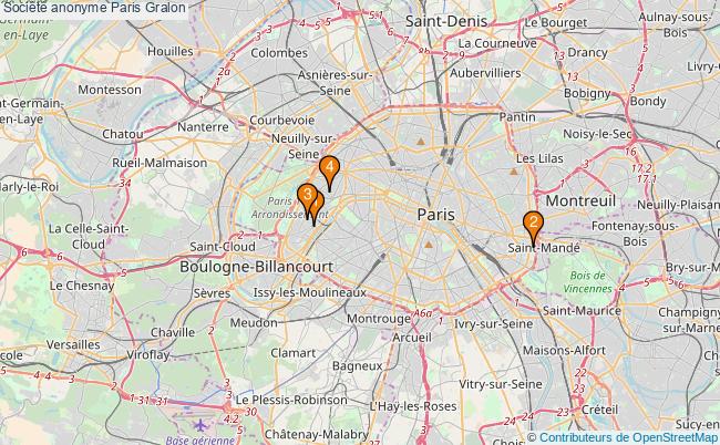 plan Société anonyme Paris Associations société anonyme Paris : 5 associations