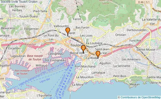 plan Société civile Toulon Associations société civile Toulon : 4 associations