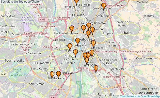 plan Société civile Toulouse Associations société civile Toulouse : 25 associations
