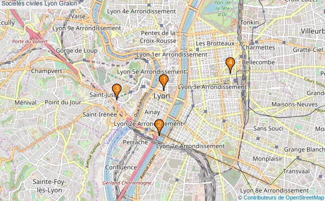 plan Sociétés civiles Lyon Associations sociétés civiles Lyon : 4 associations