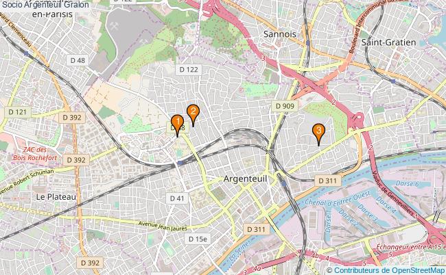plan Socio Argenteuil Associations socio Argenteuil : 4 associations
