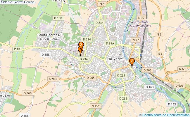 plan Socio Auxerre Associations socio Auxerre : 4 associations