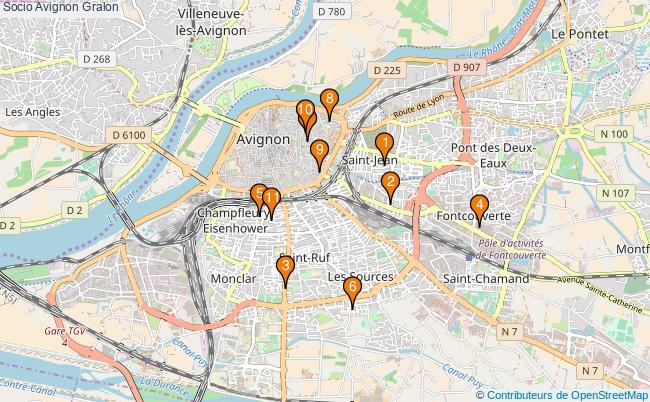 plan Socio Avignon Associations socio Avignon : 11 associations