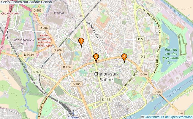 plan Socio Chalon-sur-Saône Associations socio Chalon-sur-Saône : 4 associations