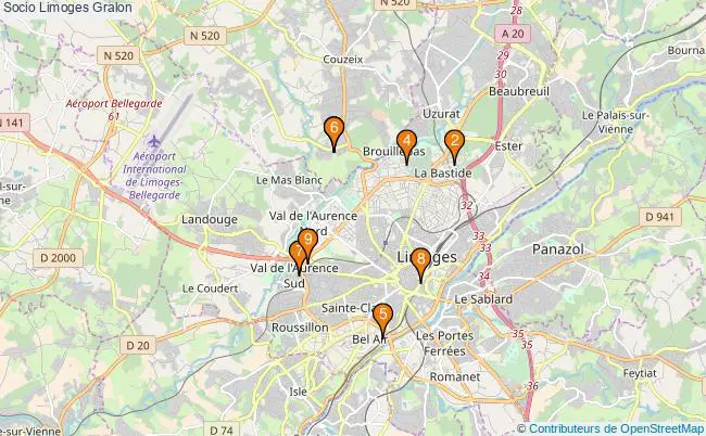 plan Socio Limoges Associations socio Limoges : 9 associations