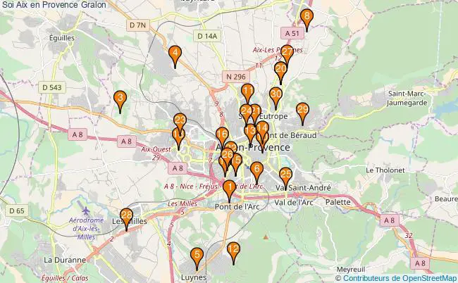 plan Soi Aix en Provence Associations Soi Aix en Provence : 42 associations