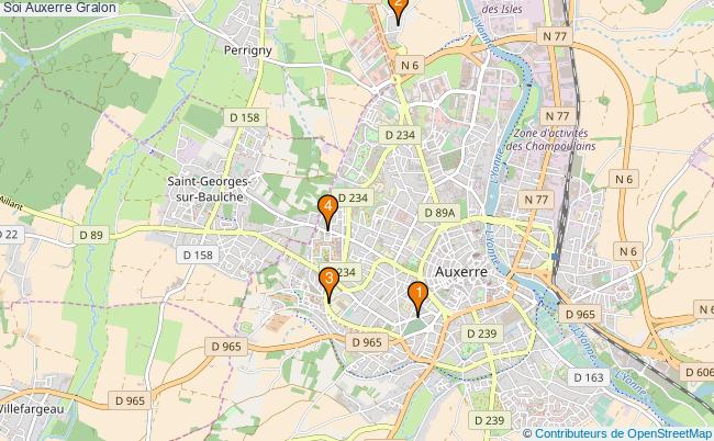 plan Soi Auxerre Associations Soi Auxerre : 9 associations