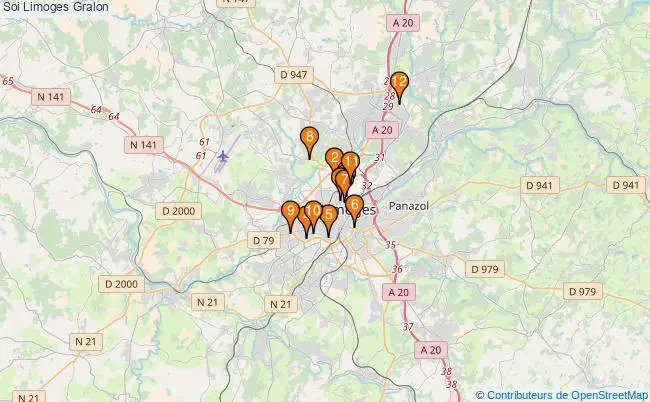 plan Soi Limoges Associations Soi Limoges : 14 associations