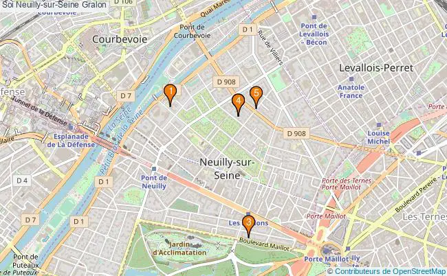 plan Soi Neuilly-sur-Seine Associations Soi Neuilly-sur-Seine : 6 associations